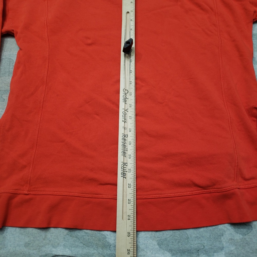 Sweaty Betty Sweatshirt Womens Small Orange Pullover Fleece Gym Fitness - Picture 9 of 10